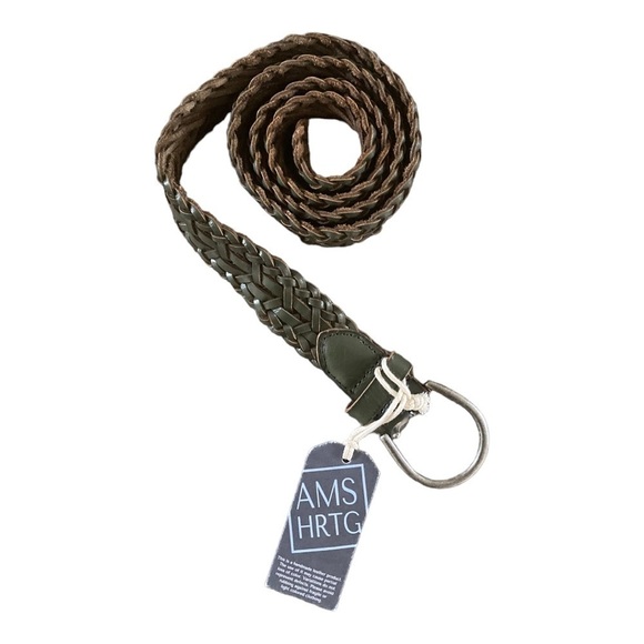 Amsterdam Heritage Aaltje Braided Italian Leather Belt NWT main image 6